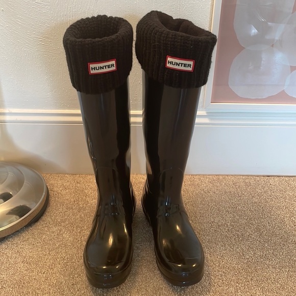 HUNTER Women’s Rain Boots & Sock inserts - Picture 12 of 14